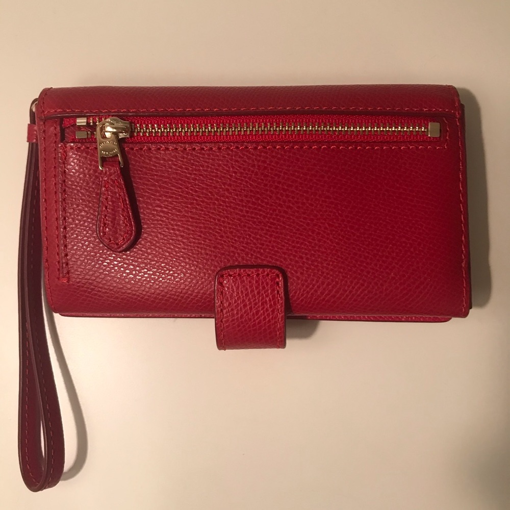 Coach Phone Clutch True Red - Picture 3 of 3